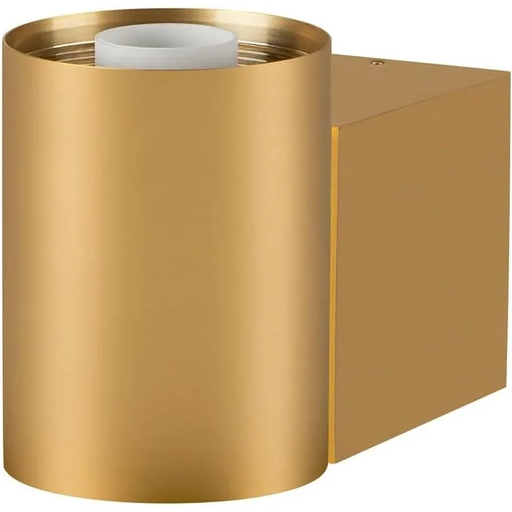 SLV VARYT, Wandaufbauleuchte, rund, 1x max. 6W, E14, messing - Wand- und Deckenleuchten