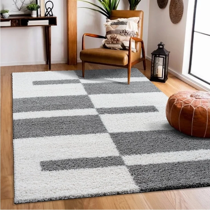 Sanat Hochflor-Teppich Milano 1254, rechteckig, Höhe: 30 mm, Hochflor, Wohnzimmer, Schlafzimmer, fußbodenheizungsgeeignet – Bild 1