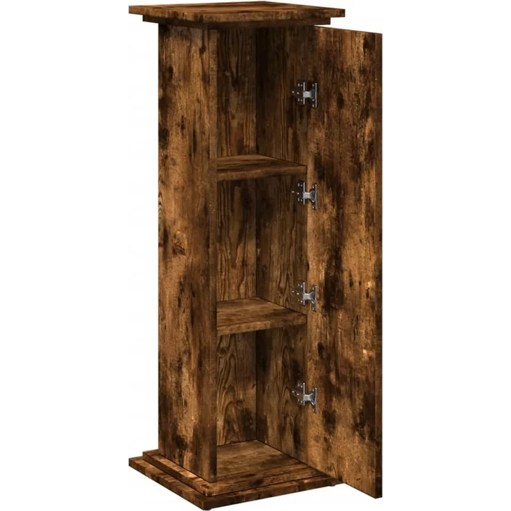 vidaXL Postament mit Stauraum, Holzwerkstoff, Räuchereiche, 31 x 30 x 90 cm – Bild 5