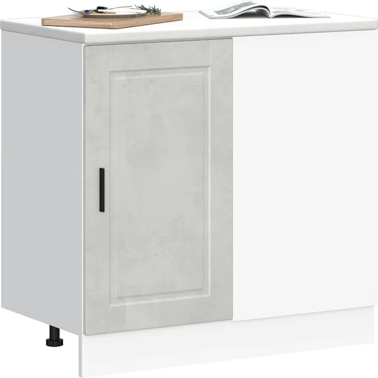 vidaXL Küchenunterschrank Porto Betongrau Holzwerkstoff 854302 – Bild 3