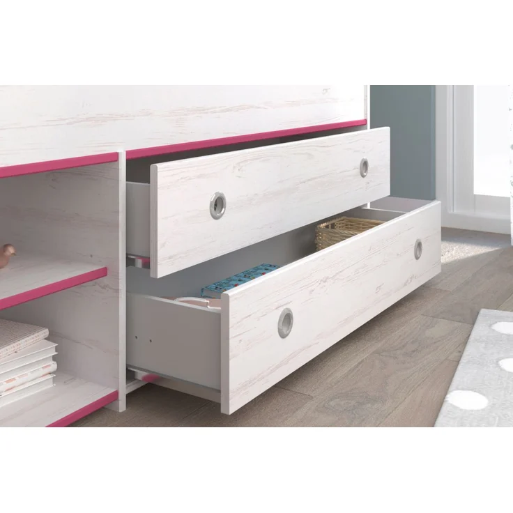 Parisot Kinderzimmer und Jugendzimmer Smoozy in weiß Kiefer Set 3-tlg. – Bild 3