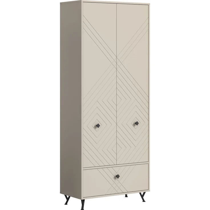Garderobenschrank Notes - Sandbeige – Bild 1