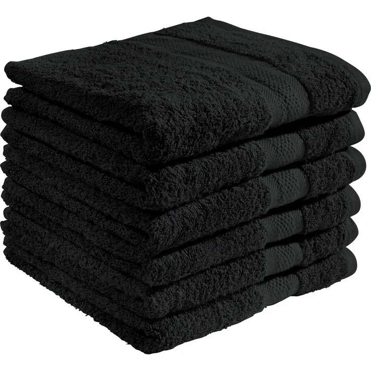 REDBEST Handtuch Handtuch "Chicago" 6er-Pack, Frottier (6-St), Walk-Frottier Uni