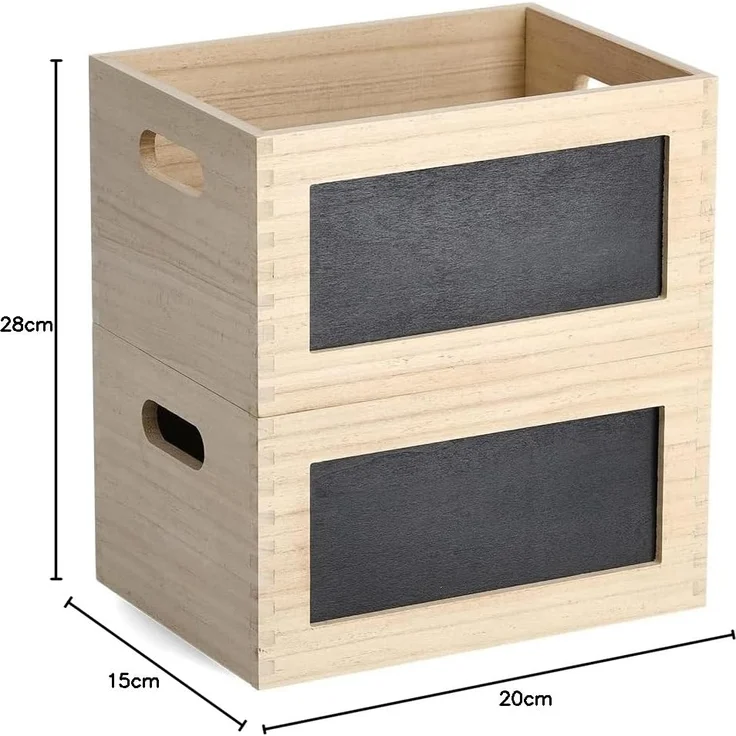 ZELLER Present Holz Allzweckkiste mit Tafel – Bild 7
