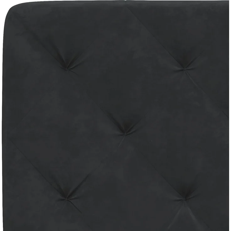 vidaXL Kopfteil-Kissen Schwarz 80 cm Samt 374704 – Bild 8