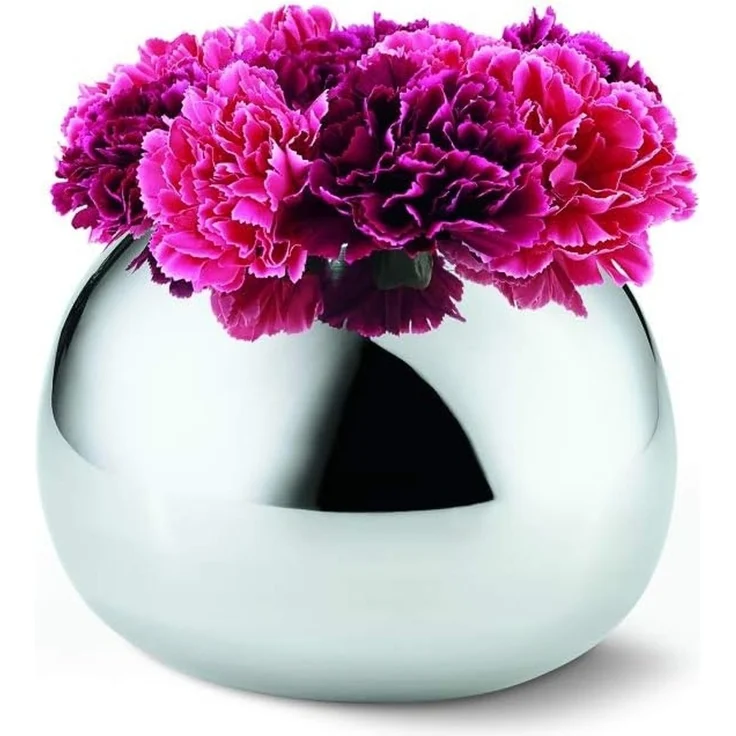Bella Vase silber Ø 16 cm, Höhe 12 cm – Bild 1