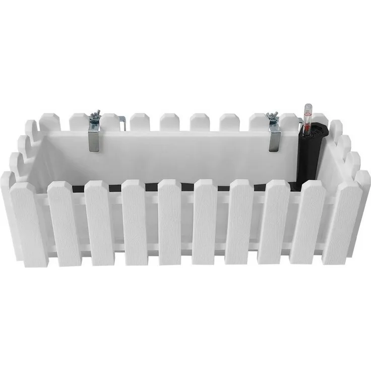 HTI-Living Blumenkasten Pflanzgefäß mit Wasserspeicher 50 cm Nessa (Stück, 1 St, 1 Blumenkasten), Blumenkasten mit Wasserstandsanzeige