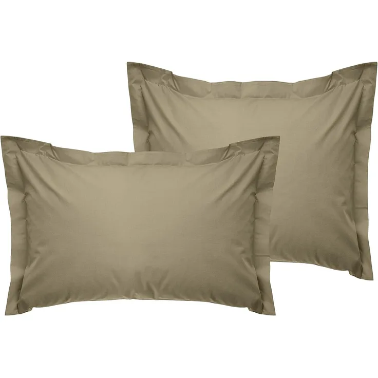 L'essentiel Maison 'Tonne Verte - 51' Oxford-Kissenbezug-Set (2-teilig) (DE), Beige, 80+5 x 80 cm