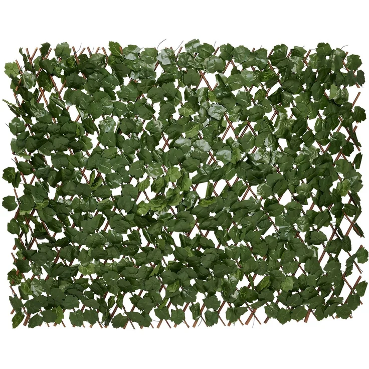Brixy Künstliche Hecke – ausziehbar – 180 x 90 cm – Künstliche Efeu – Künstliche Pflanzen Für Außen Und Innen – Gefälschte Pflanze – Kunst Efeu – Ausziehbar – Gartenschirm – Balkonbespannung – Bild 1