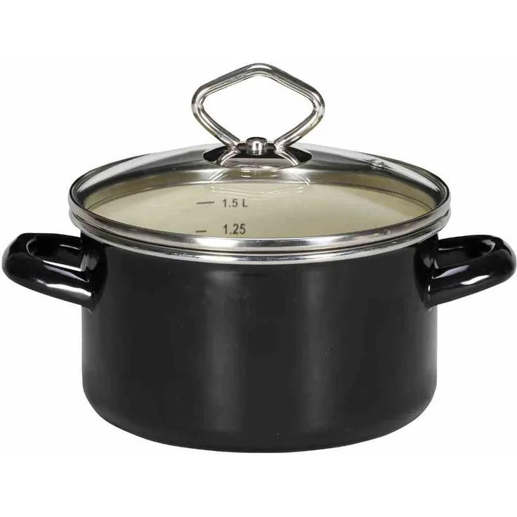 Fleischtopf 24cm TRIEST Email weiß