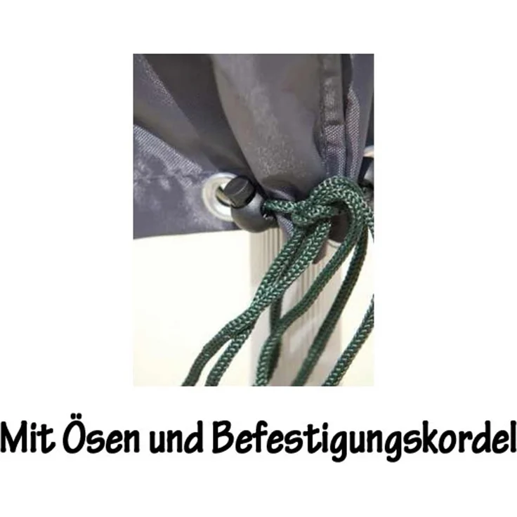 Miganeo 'Deluxe' Strandkorbabdeckung mit Reißverschluss, Polyester 420D blau, 170 x 130 x 100 cm – Bild 6