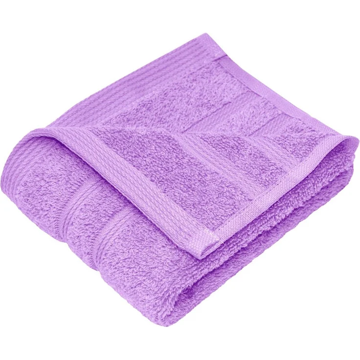 Lashuma Handtuch Set London, Frottee (Set, 4-St), Flauschige Badezimmer Handtücher lila 30x50 cm – Bild 3