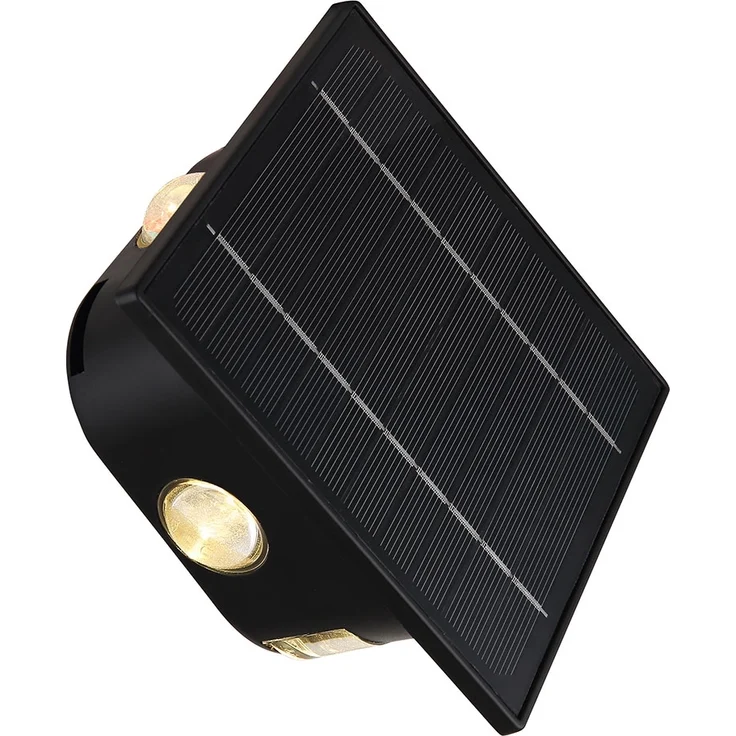 LED Wandlampe Solarleuchte, Akku, IP54, schwarz, H 13,1 cm – Bild 8
