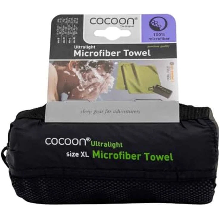 Cocoon Microfiber Towel Ultralight 150x80cm manatee grey – Bild 2