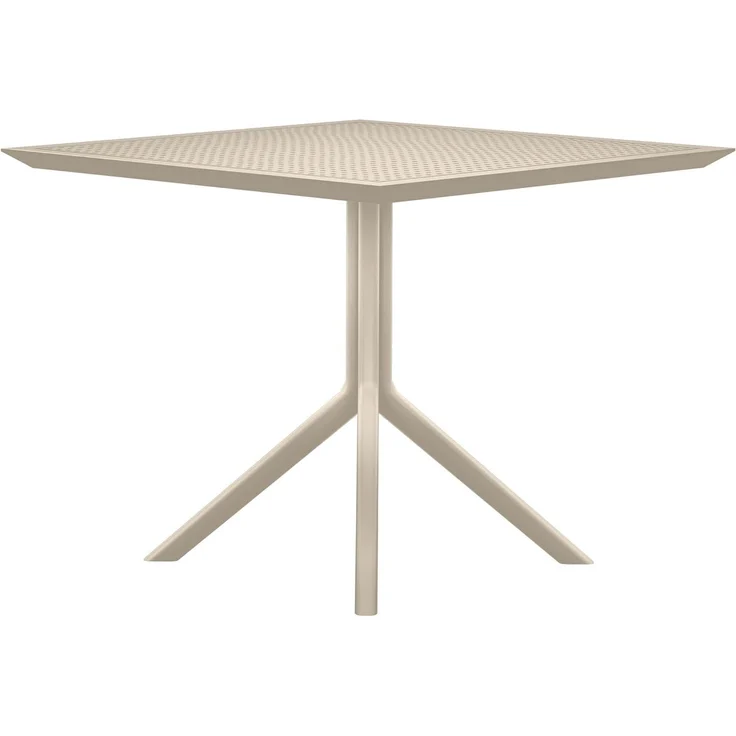 CLP Tisch Sky 80 x 80 cm wetterfest und UV-beständig - Farbe:taupe – Bild 8