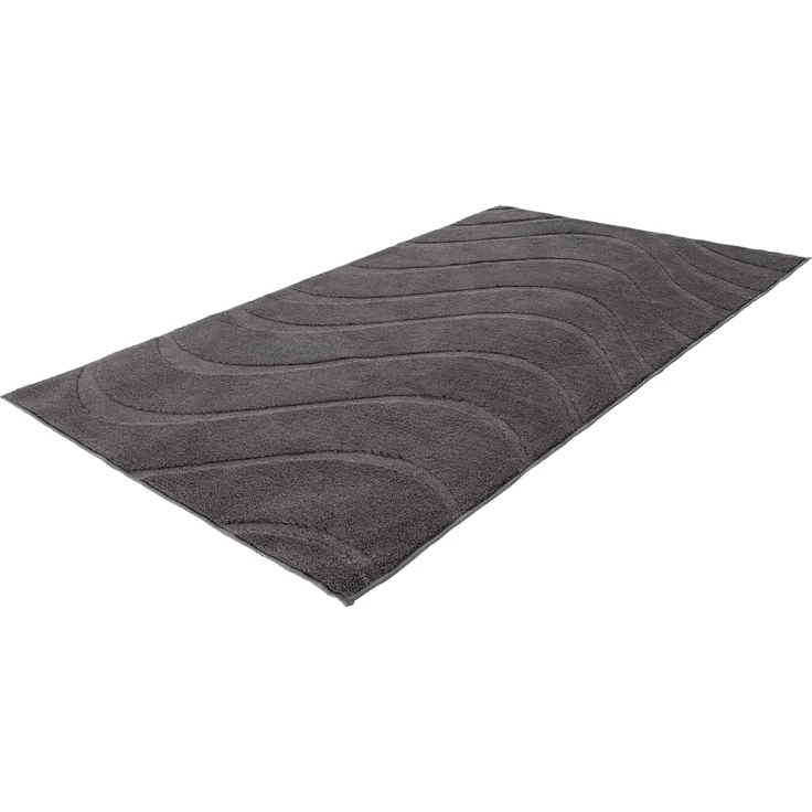Badematte LINA grau BL 50x90 cm grau Badteppich Badvorleger Duschvorleger Duschmatte Badeteppich – Bild 2
