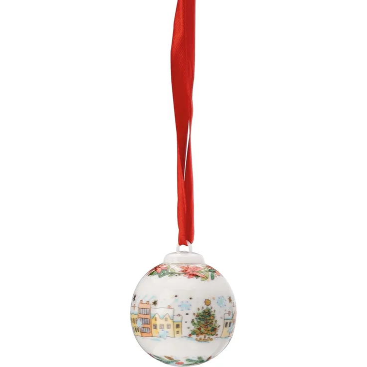Hutschenreuther Sammelkollektion 2023 Porzellan-Minikugel Weihnachtsbaum