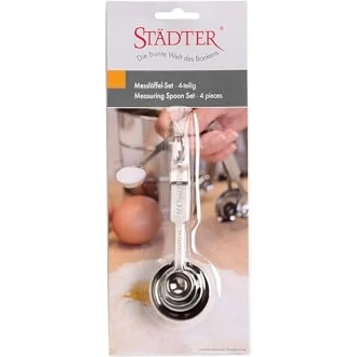 Städter Edelstahl Messlöffel-Set 4-tlg. – Bild 3