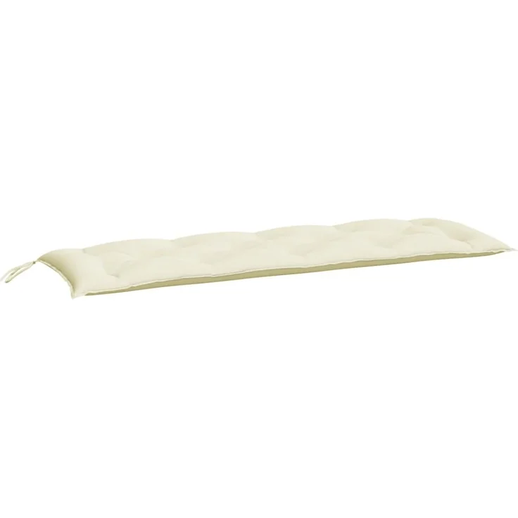 vidaXL Gartenbank-Auflagen 2 Stk. Cremeweiß 150x50x7 cm Oxford-Gewebe 361699 – Bild 3