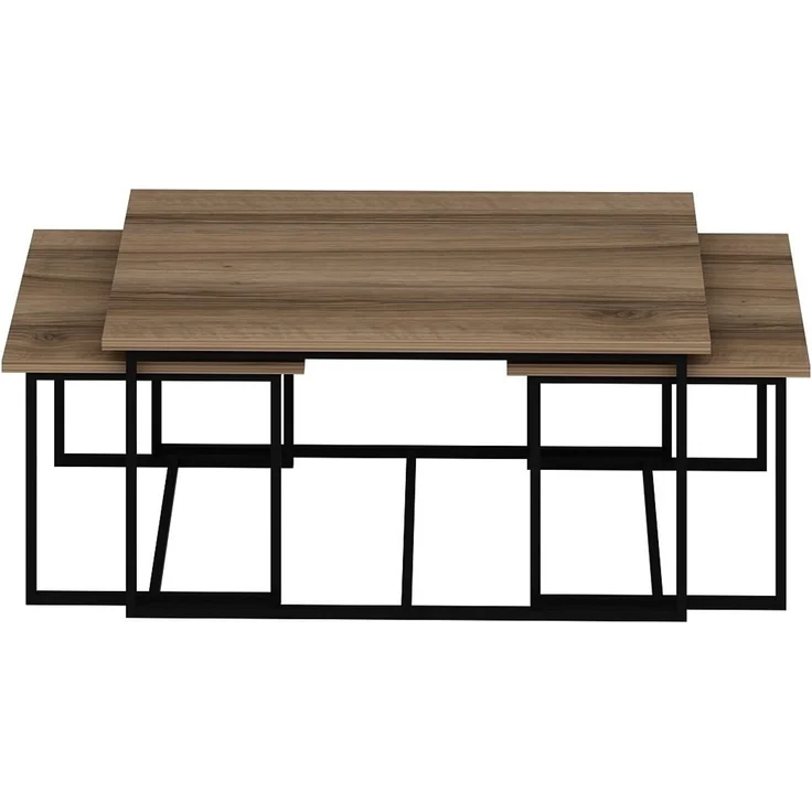 Skye Decor 'Levada - Walnut' Satztisch (3-teilig), Walnuss, 90 x 42 x 60 cm – Bild 4