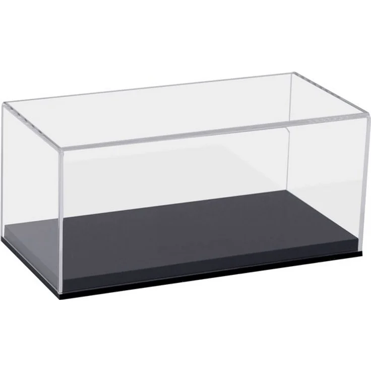 HMF Vitrine elegante Acryl Vitrine, Ausstellungskasten für Sammelstücke Schaukasten für Modellautos, Figuren, 24 x 12 x 11 cm, transparent – Bild 4