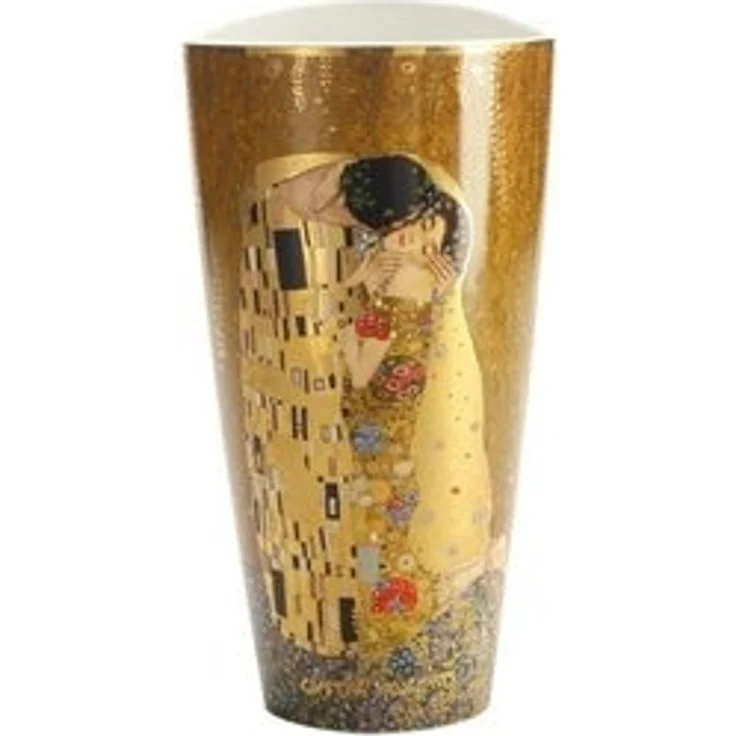 Goebel Dekovase Gustav Klimt, Farbe: Gold, Motiv: Der Kuss – Bild 6