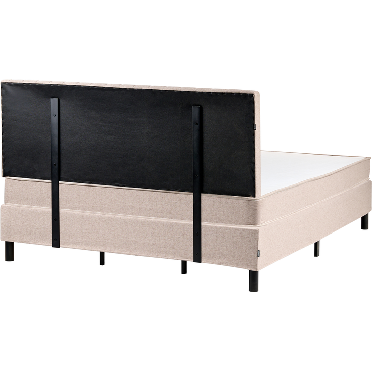 Boxspringbett Stoff COUNTESS 180x200 cm Beige – Bild 5