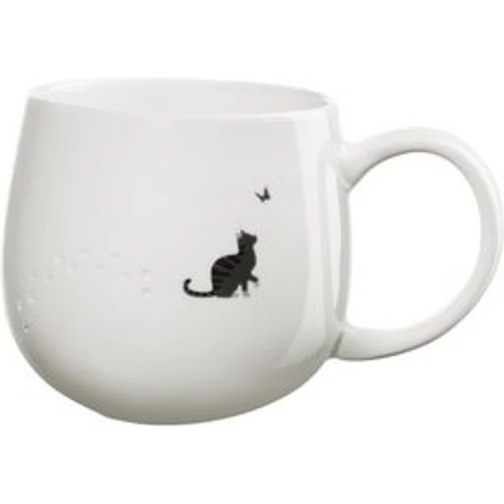 ASA SELECTION Becher magu Henkelbecher Cat weiß 0,4l, New Bone China – Bild 4