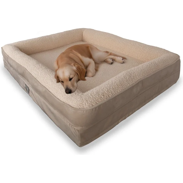 Paws & Whiskers 'Felix Dog L - Cream' Haustierbett, Creme / Beige, 75 x 55 x 18 cm – Bild 2