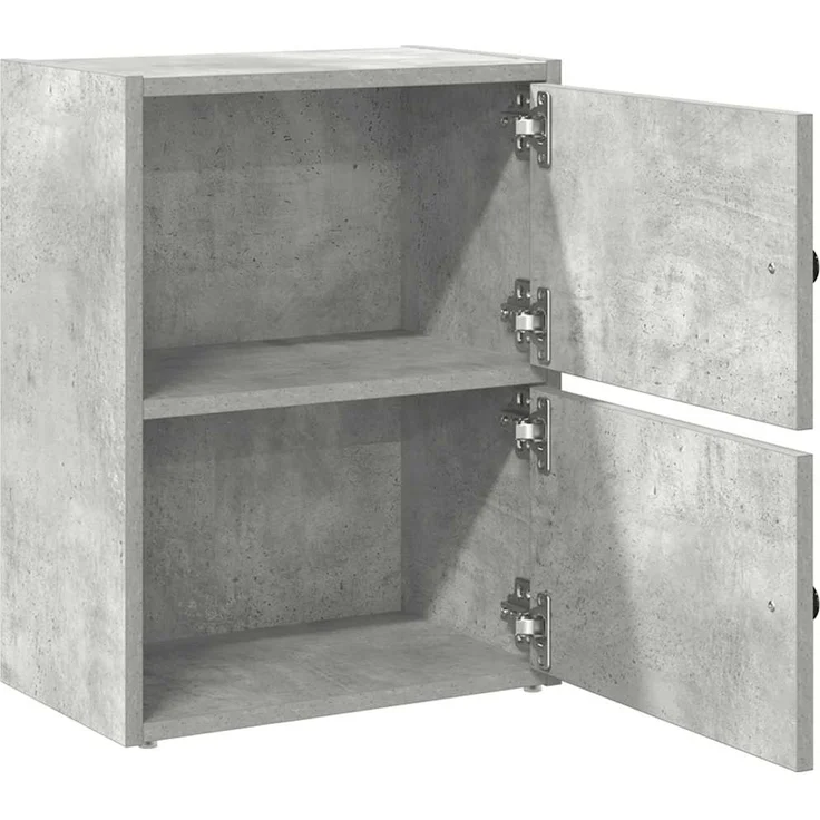 vidaXL Bücherregal Betongrau 40x24x52 cm Holzwerkstoff 860358 – Bild 4