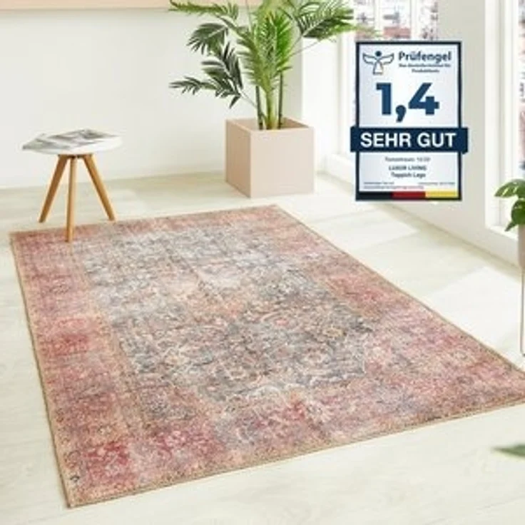 LUXOR living Teppich Lago, rechteckig, Höhe: 6 mm, faltbarer Teppich, modernes Design, waschbar, In- und Outdoor geeignet – Bild 6