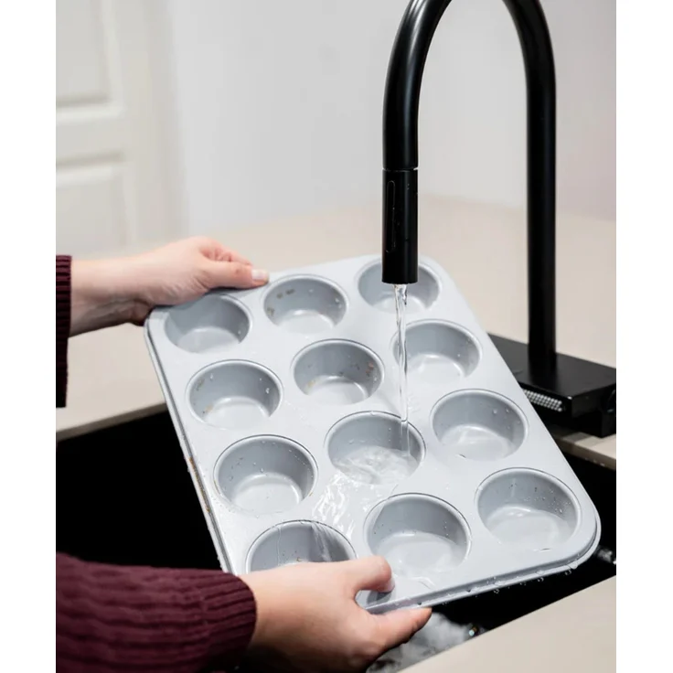 Muffinform für 12 Muffins mit Keramik-Antihaftbeschichtung - 35 x 26,5 x 3 cm – Bild 8