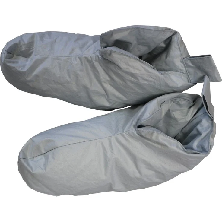 Betten Hofmann Kuschelwarme Daunenschuhe Bettschuhe Hausschuhe silber Gr. 2 – Bild 5
