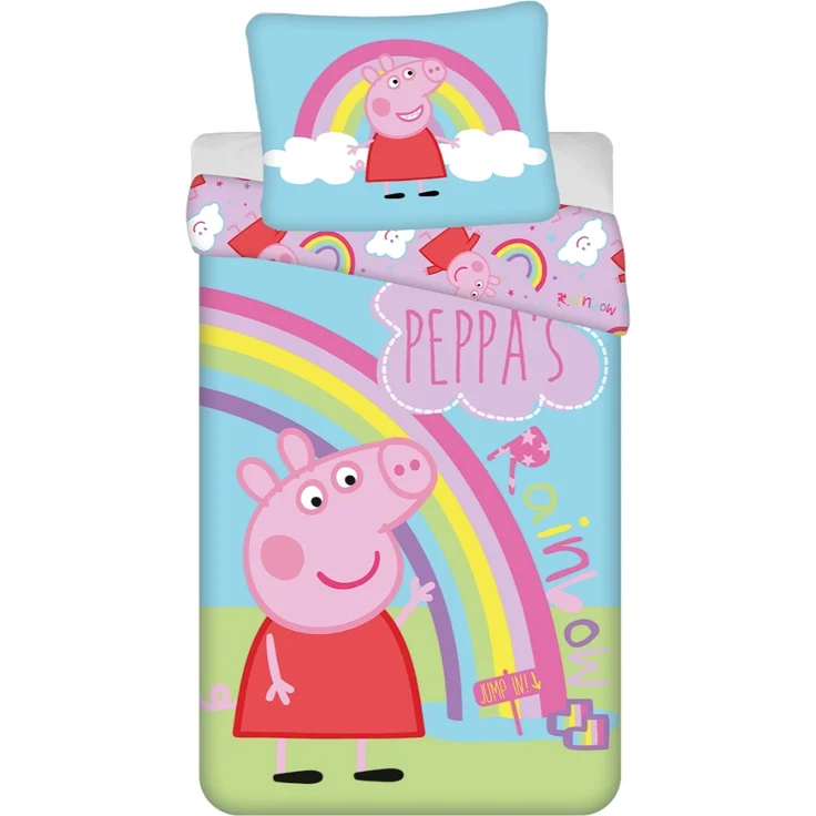 Peppa Pig Bettwäsche-Set "PEP016" Kinder Bettgarnitur 140×200 + 70×90 cm – Bild 1