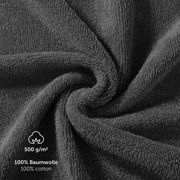 Blumtal Handtuch Set Blumtal 10 Teilig - Handtücher Set 100% Baumwolle, weich und saugstark, Frottee (10er Set), 2 Bade-, 4 Hand-, 2 Gästetücher + 2 Waschlappen – Bild 6