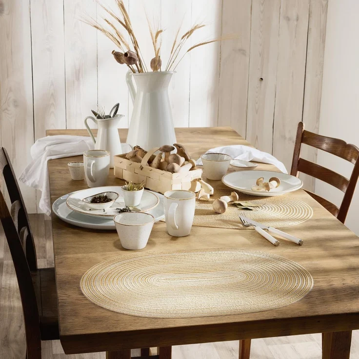 Erwin Müller Platzset Tischset "Silves" 6er-Pack, Uni – Bild 4