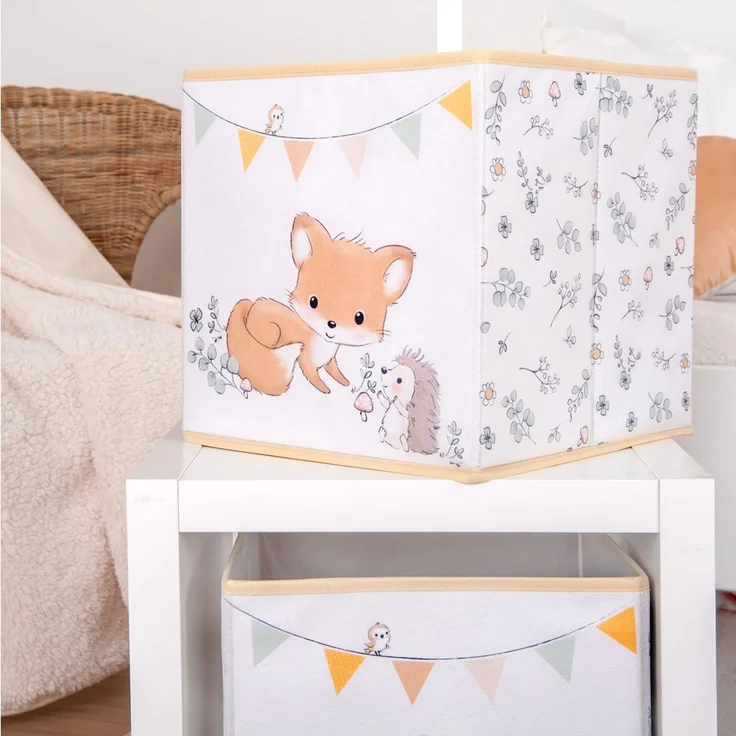Herding Aufbewahrungsbox Storage-Box für Baby Kind Waldfreunde 30x30x30 cm – Bild 5