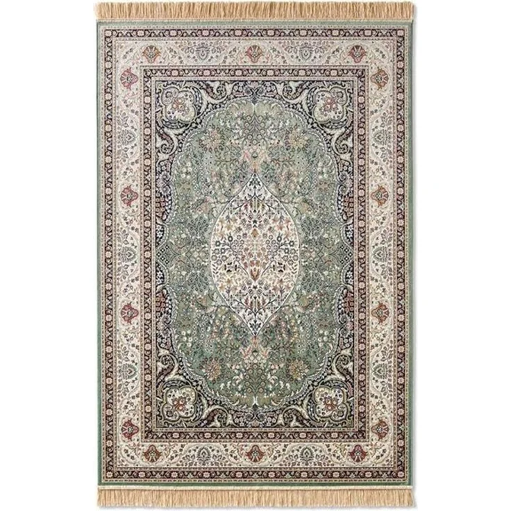 TaraCarpet Teppich Palazzo Royal Lilian, rechteckig, Höhe: 6 mm, Lilian Seiden Optik rot Wohnzimmer Schlafzimmer Esszimmer 135x195 – Bild 4