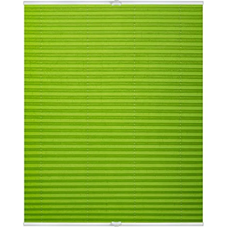 Lichtblick Sonnenschutzsysteme GmbH Plissee Nizza 80 cm x 210 cm (BxL) Grün Tageslicht; einfache Installation mit Klemmträgern; verspannt – Bild 2