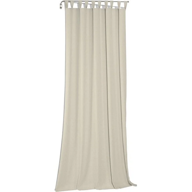 andas Vorhang Elby 1, Schlaufen (1 St), halbtransparent, Jacquard, transparent, basic, monochrom, bis 295 cm Länge – Bild 4