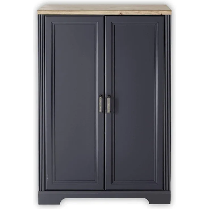Aktenschrank 11 JASMIN in graphit grau Akzente Artisan Eiche