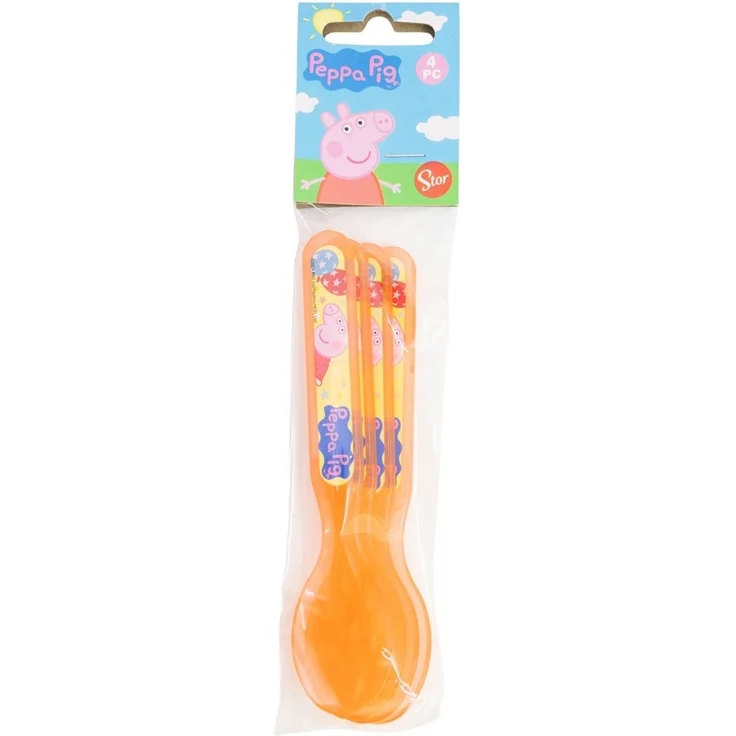 Peppa Pig Kinder Löffel Set 4 teilig geeignet für Mikrowelle und Spülmaschine ab 4 Jahre – Bild 2