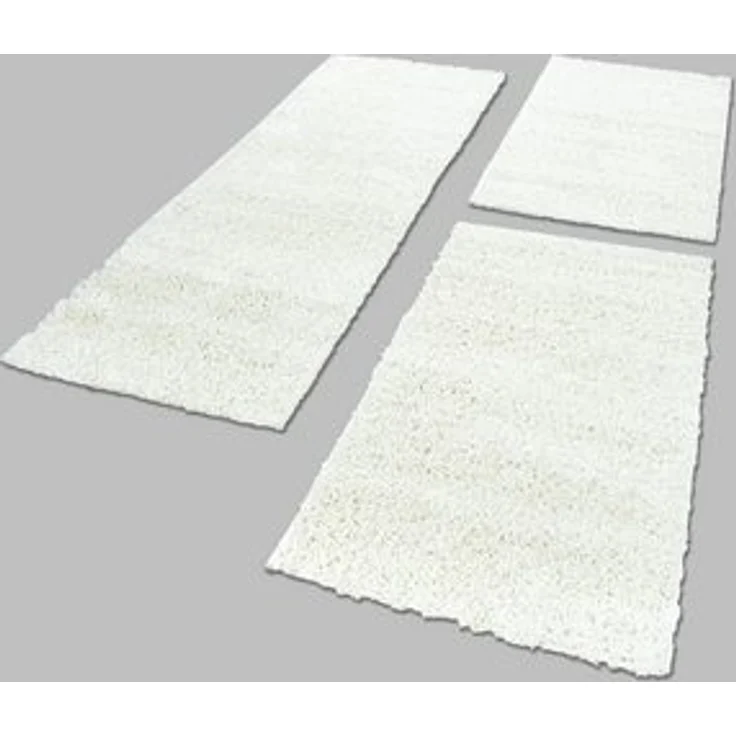 Carpettex Hochflor-Bettumrandung Unicolor - Einfarbig, Höhe 30 mm, (Bett-Set, 3-tlg, Bettvorlage), Schlafzimmer Teppich Bettumrandung Läufer Set 3 teilig – Bild 5