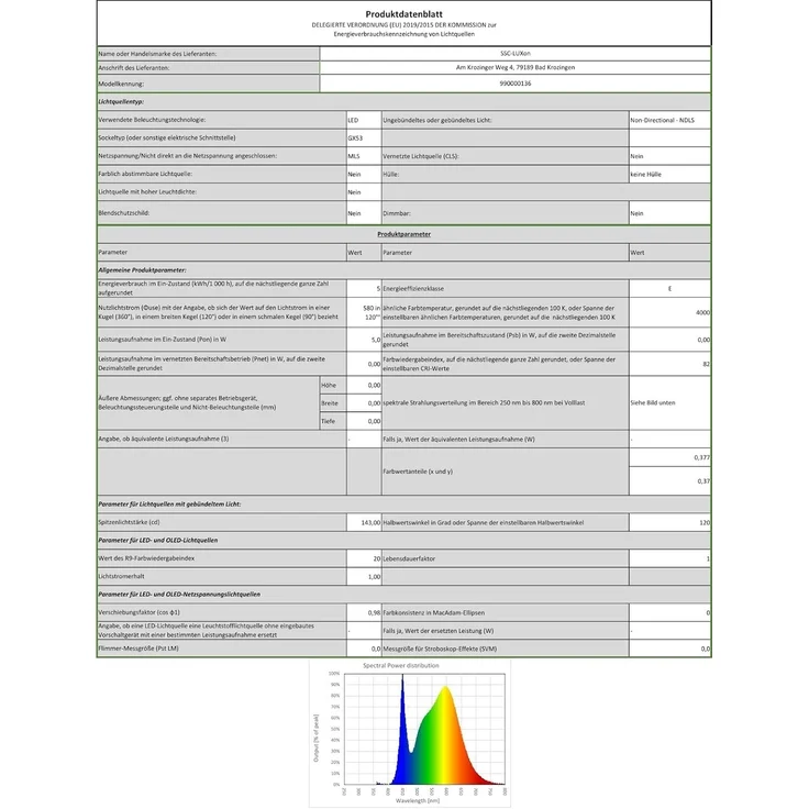SSC-LUXon LED Aufbaustrahler Flache Aufbauleuchte CELI-X mit LED GX53 5W neutralweiss Spot rund, Neutralweiß – Bild 9