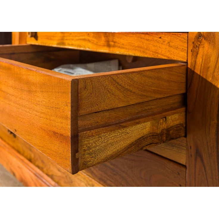 Vitrine Akazie 110x45x155 honig lackiert OXFORD #0425 – Bild 5