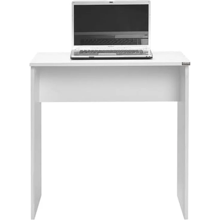 Modern Study Desk, White, 72 x 75 x 52 cm | 100% Melamine Coated Particle Board, 16 mm Thickness | Stylish & Functional for Home Office & Study – Bild 5