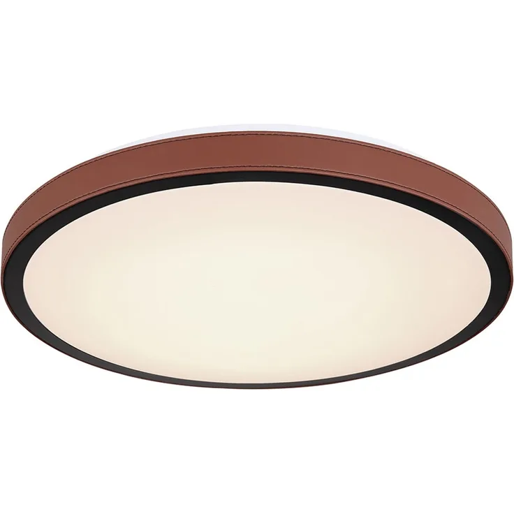 LED Deckenleuchte, CCT, Aluminium, Schwarz, D 42 cm