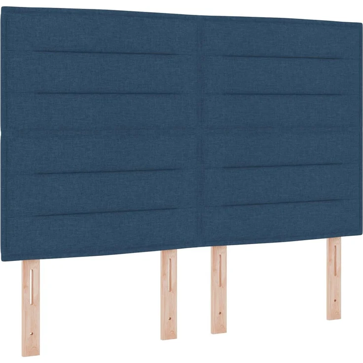 vidaXL Ottoman-Bett mit Matratze und LED Blau 160 x 200 cm Stoff 3458006 – Bild 5