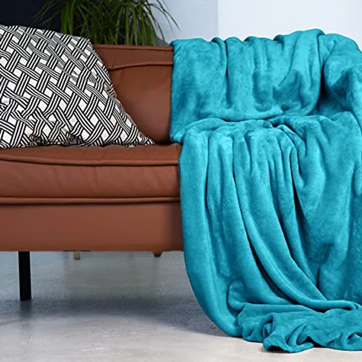Wohndecke Kuscheldecke super weich & flauschig – warme Fleecedecke, Gräfenstayn, warme Wolldecke, Sofadecke & Tagesdecke - Überwurf Sofa, Couch – Bild 5