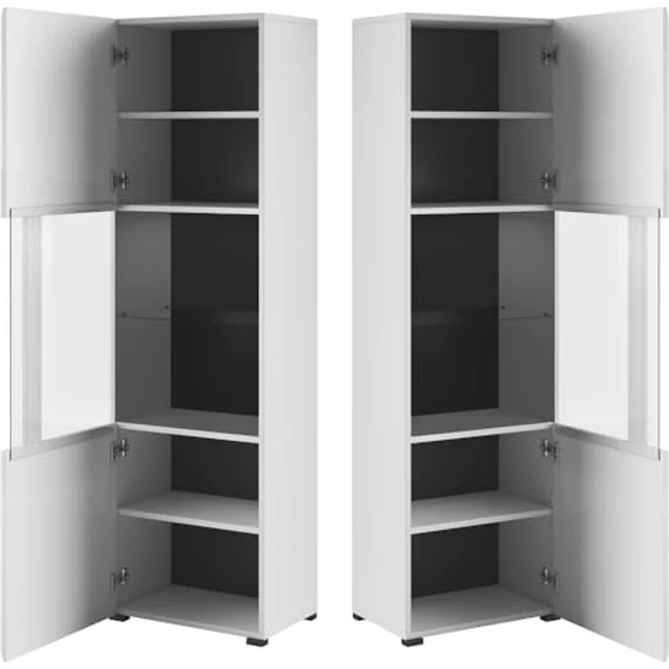 Lomadox Wohnwand TURDA-83, (5-St), moderner Stil inkl. LED Beleuchtung und Couchtisch – Bild 2